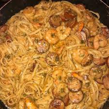 Cajun Pasta Recipe Yummly Recipe Cajun Pasta Recipes Cajun Pasta Shrimp And Sausage Pasta