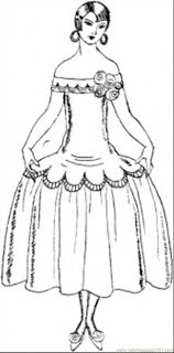 40+ fashion coloring pages for printing and coloring. Lady In Pretty Dress Coloring Page For Kids Free Clothing Printable Coloring Pages Online For Kids Coloringpages101 Com Coloring Pages For Kids