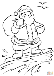1001x1160 santa surfing coloring page free printable pages within xmas. Pin On 2020 Coloring Pages