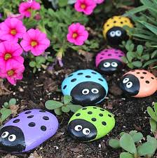 The object needs to be under light for just 2 to 3 hours: Painted Rock Ideas For The Garden Container Water Gardens