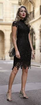 30 Dresses In 30 Days Day 11 What To Wear To A Cocktail Attire Wedding Black Lace Short Sleeve M Lace Dress Black Cocktail Attire Short Sleeve Mini Dress
