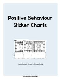 Positive Behaviour Sticker Charts Full Product