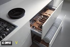 Italian kitchen design, los angeles, california. This Is A Clever Way To Store Extra Plates Although I Wouldn T Want To Bend Down There F Modern Kitchen Design Kitchen Cabinet Storage Modern Kitchen Cabinets