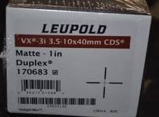 Check spelling or type a new query. Leupold Vx 3i 3 5 10x40mm Cds Rifle Scope Matte 1 Inch Duplex Cardinal Northwest Llc