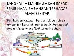 Memberi kesan terhadap alam sekitar dimana pencemaran atau kualiti alam sekitar didapati menjadi isu di kawasan kajian. Impak Pembinaan Empangan Terhadap Alam Sekitar