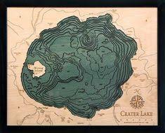 8 Best Lake Art Images In 2018 Wooden Map Cartography