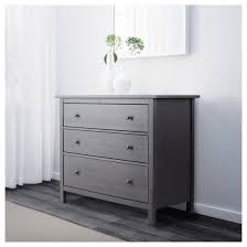 Hemnes 3 Drawer Chest Gray Dark Gray Stained 42 1 2x37 3 4 Ikea In 2020 Hemnes 3 Drawer Chest Grey Bedroom Furniture