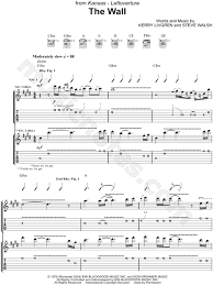 Recommended by the wall street journal Kansas The Wall Guitar Tab In C Minor Download Print Sku Mn0114809