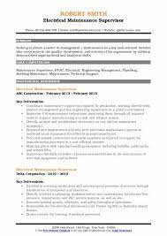 Maintenance supervisor job description, free pdf sample: Electrical Maintenance Supervisor Resume Samples Qwikresume