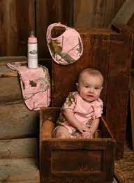 Pink Camo Baby Clothes For Girls