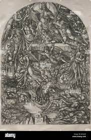 The Apocalypse: The Opening of the Seventh Seal, 1546-1556. Jean Duvet  (French, 1485-1561). Engraving Stock Photo - Alamy