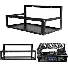 Crypto mining rig barebone kit for 8 gpu (frame + system + psu + risers). 6 8 Gpu Mining Rig Frame Open Air Computer Crypto Coin Case For Eth Btc Ethereum Ebay