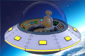 Animated scary and funny story about sudden ufo approaching one dark wild night. Cartoon Ufo Ship 3d Asset Cgtrader