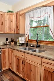 Haas Signature Collection Hickory Natural Shakertown V Corian Riverbed Color Kitchen Cabinets Hickory Kitchen Cabinets Hickory Cabinets