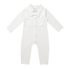 Newborn Baby Boys White Baptism Christening Outfit Baptism Romper Jumpsuit Baby Boy Clothes Blessing Set Wish