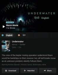 Today, we're only concentrating on disney+hotstar and segregating its content on the basis of the available genres on the platform. Underwater Starring Kristen Stewart And Jessica Henwick Is Now Streaming On Disney Hotstar It Continues To Follow The Trend Of New 20th Century Studios Titles Being Added In Local Languages Although Just