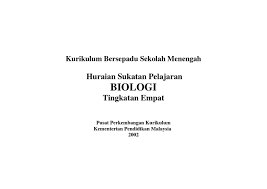 Nota padat biologi tingkatan 4 (dalam bahasa melayu) (1). Huraian Sukatan Pelajaran Biologi Tingkatan 4 By Rohaniah Brahim Issuu