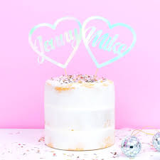 Free shipping on orders over $25 shipped by amazon. Personalised Wedding Or Engagement Cake Topper By All Her Glory Notonthehighstreet Com