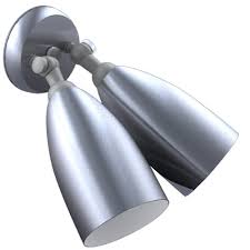 Tips for choosing the right landscape lighting fixture: Modern Outdoor Double Cone Bullet Wall Sconce 1950s Stardust