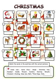 Use this christmas worksheet to teach your students more about finding a way to connect one word to another. Christmas Vocabulary Match Esl Worksheet By Zhlebor English Worksheets Printable Eighth Christmas English Worksheets Printable English Worksheets Kindergarten Poems Addition Word Problems Year 3 Math Formula Sheet Geometry Handshake Math Problem Some