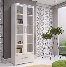 Serra 71 3 4 High White Wood Glass Doors Bookcase 9x386 Lamps Plus In 2020 Bookcase With Glass Doors Shelves Contemporary Bookcase