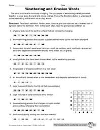 Weathering And Erosion Words Lesson Plans The Mailbox Weathering And Erosion Science Worksheets Erosion