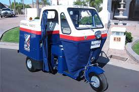 Maybe you would like to learn more about one of these? 1957 Cushman Mailster 3 Wheel Mail Cab