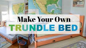 A platform bed is one that doesn't use a box spring or metal frame. Diy Trundle Bed Youtube