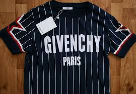 Black And White Striped T Shirt Vertical Givenchy T Shirt Navy Short Sleeve Logo On 3xl Size Mens Crew Neck Stripes Fashion Clothing Shoes Accessories Me Tee Shirt Print Shirts Men Short Sleeve