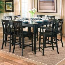 Black Counter Height Dining Set With Leaf Black Dining Room Dining Table With Leaf Black Dining Room Table