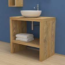 The bathroom is associated with the weekday morning rush, but it doesn't have to be. Brown Wall Mounted Wooden Wash Basin Cabinet Rs 6000 Unit Khimaj Art Id 21321421955