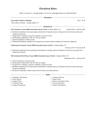 Don't list all your vet tech duties on a resume. Vet Assistant Resume Examples And Tips Zippia