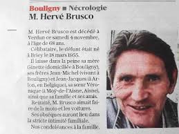 Nous apprenons le décès d'Hervé Brusco , ancien contrôleur à l'ECT de Metz  , partis dans le privé avant la fin de sa carrière. Toutes nos pensées à sa  famille et ses