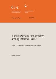 Tweets y retweets a título personal | twuko. Pdf Is There Demand For Formality Among Informal Firms Evidence From Microfirms In Downtown Lima