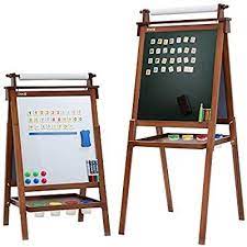 Magnetic chalkboard 24x36 large chalkboard, framed chalkboard, magnetic kitchen menu board, big chalkboard, magnetic, large menu board. Amazon Com Dripex Kids Art Easel With Paper Roll Double Sided Toddler Childrens Easel Chalkboard And Magnetic Dry Erase Kids Art Easel Kids Easel Wood Easel