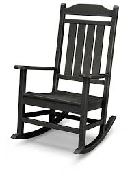 Polywood Emerson All Weather Rocker Black In 2020 Patio Rockers Interieur