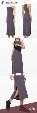 Lululemon Get Going Dress Size 4 Moonwalk In 2020 Athletica Dress Fitted Maxi Dress Clothes Design
