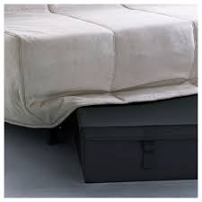 LYCKSELE ארגז מצעים לספה דו-מושבית נפתחת, שחור - IKEA