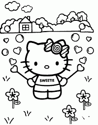 Hello kitty adalah nama untuk sebuah karakter yang didesain oleh perusahaan jepang, sanrio. Hello Kitty Mewarna Halaman Dicetak Percuma Untuk Kanak Kanak Kartun Jun 2021