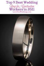 Top 9 Best Wedding Rings For Construction Workers In 2021 Love You Wedding Cool Wedding Rings Wedding Rings Black Titanium Ring