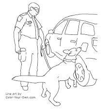 Drug Detection Service Dog Coloring Page Dog Line Art Dog Line Dog Coloring Page