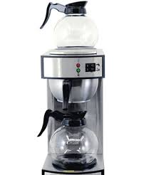 Check spelling or type a new query. Stainless Steel Coffee Maker With 2 Glass Decanter 2 2 L Tank Capacity Omcan
