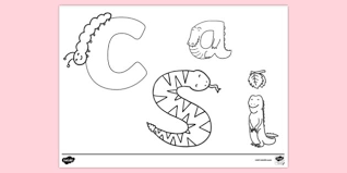 Download this adorable dog printable to delight your child. Letters Of The Alphabet Colouring Page Colouring Ks1