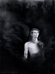Gorgeous Pan Fan Art By Anstay Deviantart Com Black Wings Like My Beloved Amadeo Peter Pan Ouat Peter Pan Peter Pan Fanfiction