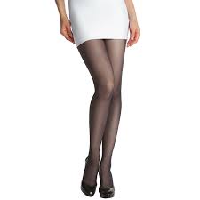 Collant transparent pour fille, avec motif à pois romantique, couture plate et douce de l'orteil et de la culotte, gousset hygiénique. Collant Noir Dim Signature Transparent Veloute Confort