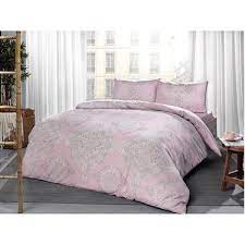 240x260 cm standart yastık kılıfı: Tac Ranforce Cift Kisilik Nevresim Takimi Mirabel Pembe Fiyati