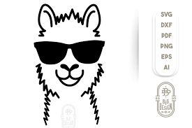 Find & download the most popular silhouettes vectors on freepik free for commercial use high quality images made for creative projects. Llama Svg Cut File Lama Head Svg Illustration Sunglasses 270500 Svgs Design Bundles