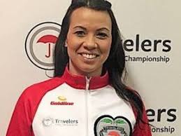 Former Corner Brook resident Danielle North had fun throwing rocks for  Nunavut at 2016 Travelers