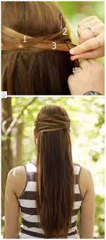 Diy Quick Bobby Pin Hairstyles Overlapping Half Up Half Down Hairstyle Tutorial Bobby Pin Hairstyles Half Up Half Down Hair Hair Scarf Styles