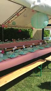 bapteme rose et vert d eau unicorn party mix colour garden party